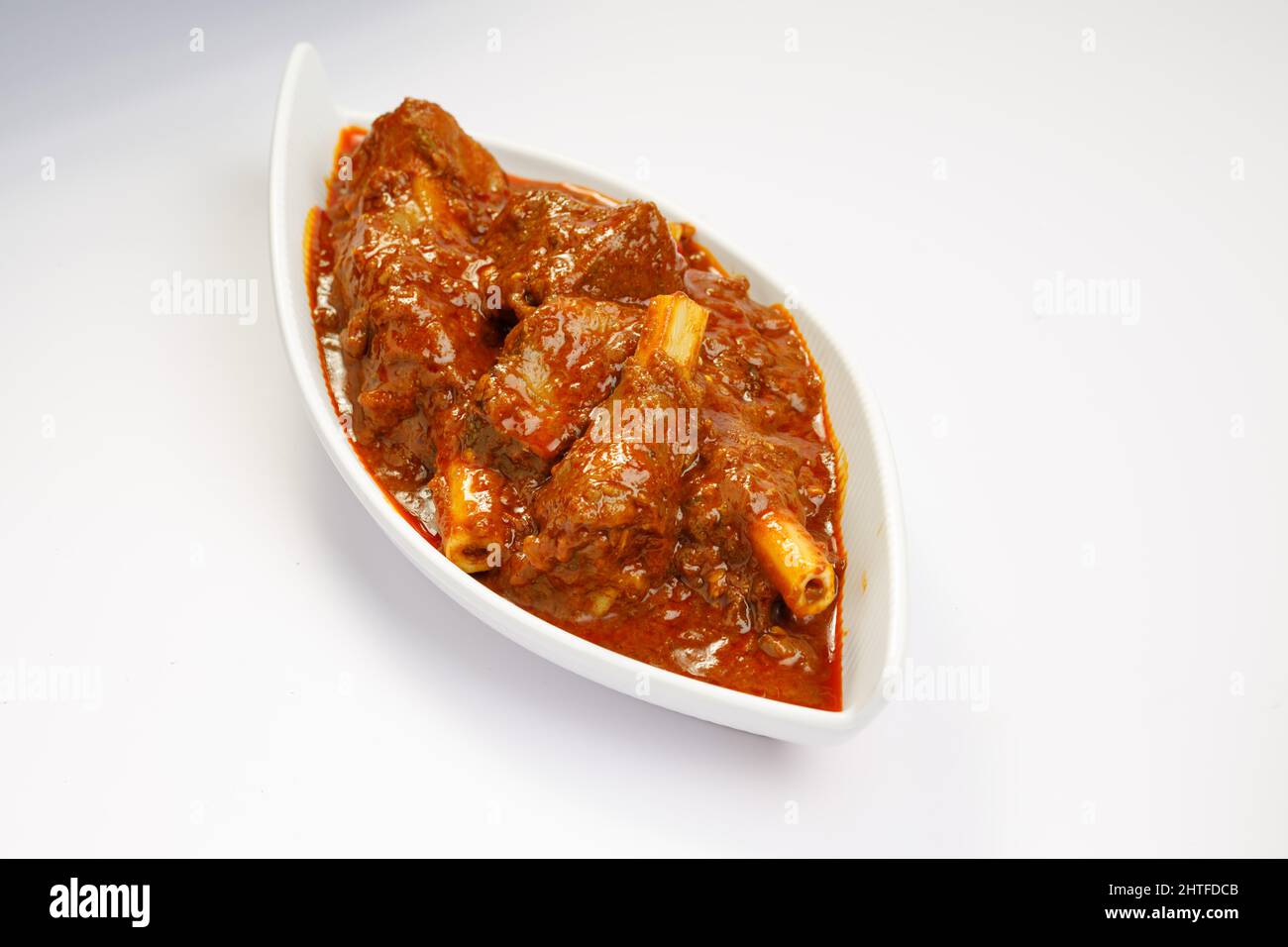 Mutton curry or Lamb curry, spicy Indian cuisine. Stock Photo