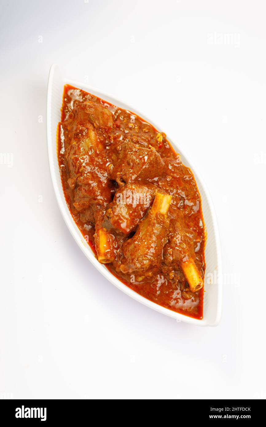 Mutton curry or Lamb curry, spicy Indian cuisine Stock Photo Alamy
