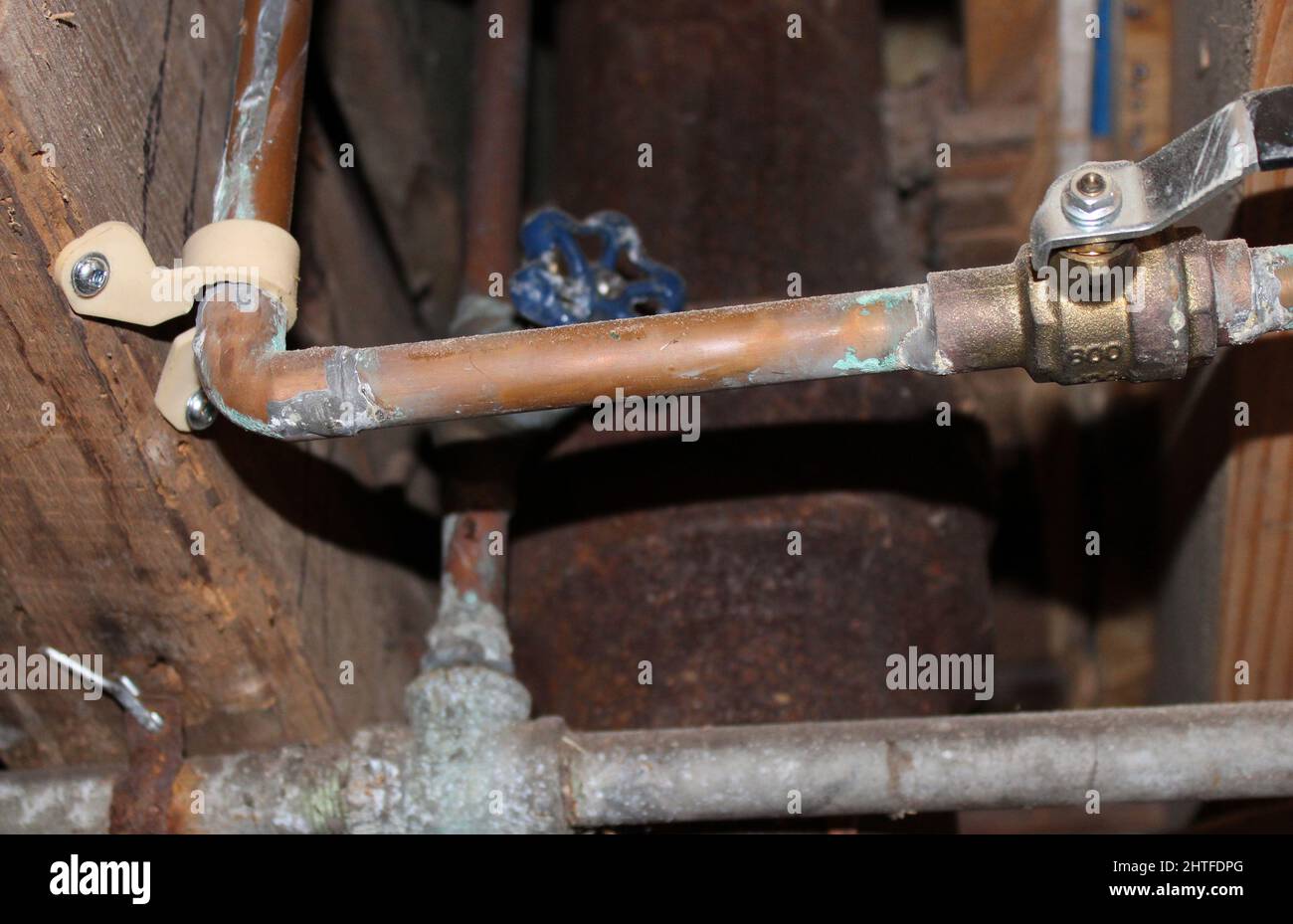 Copper pipe corrosion hires stock photography and images Alamy