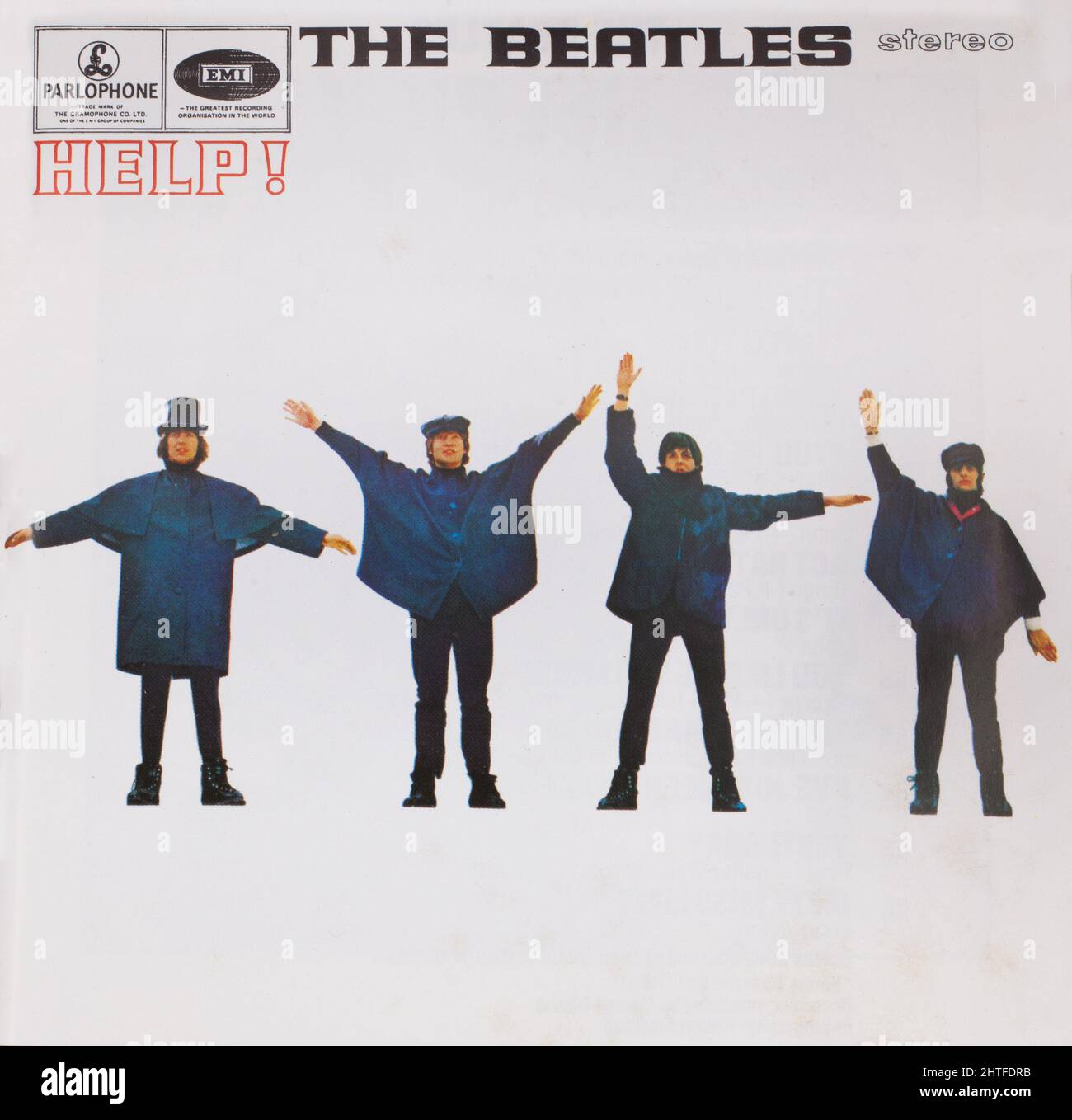 The cd album cover to, Help by The Beatles Stock Photo