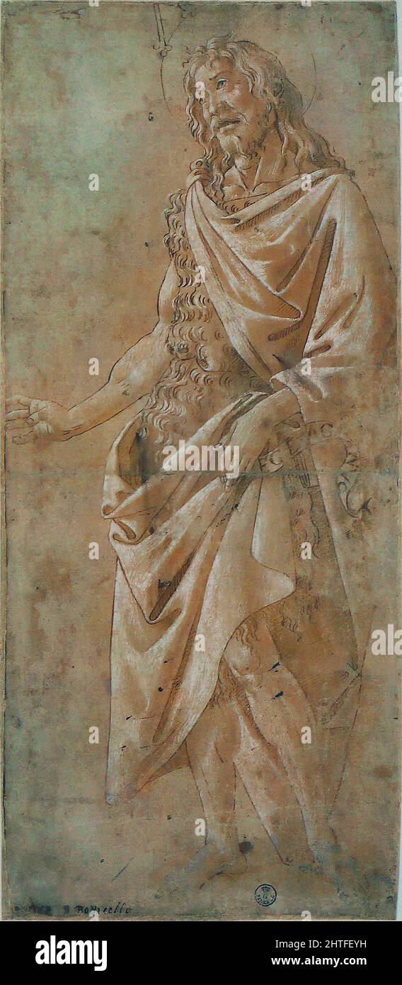 Sandro Botticelli -  Saint Jean Baptiste 1490 Stock Photo