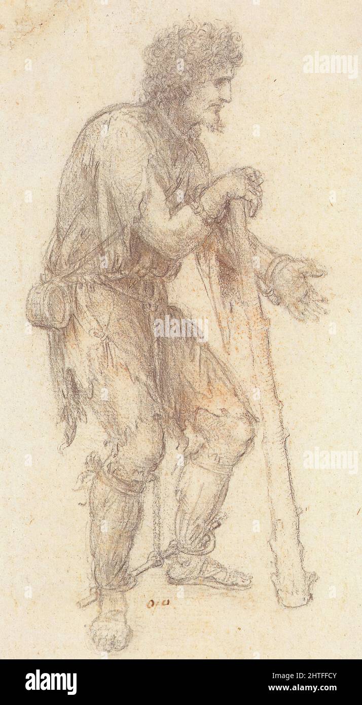 Leonardo Da Vinci -  Masquerader Guise Prisoner Jpg C 1517 Stock Photo