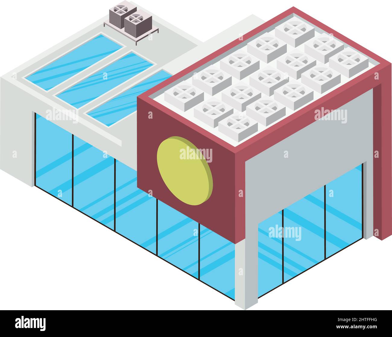 mall building isometric style icon Stock Vector Image & Art - Alamy