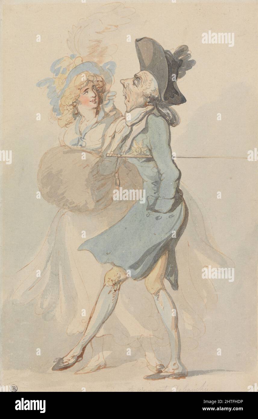 Thomas Rowlandson - A Worn Out Debauchée Stock Photo - Alamy