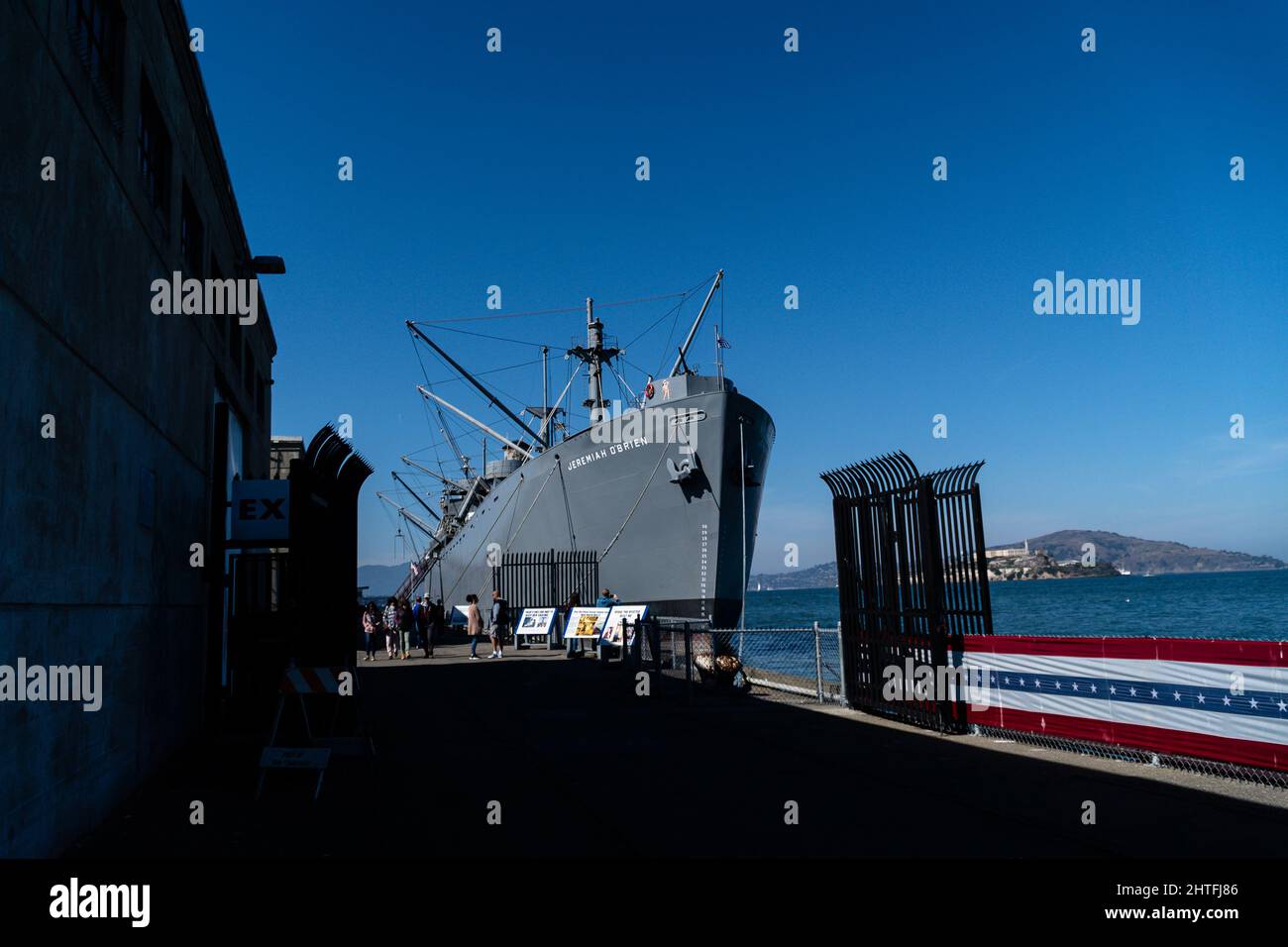 Wide shot of the SS Jeremiah O