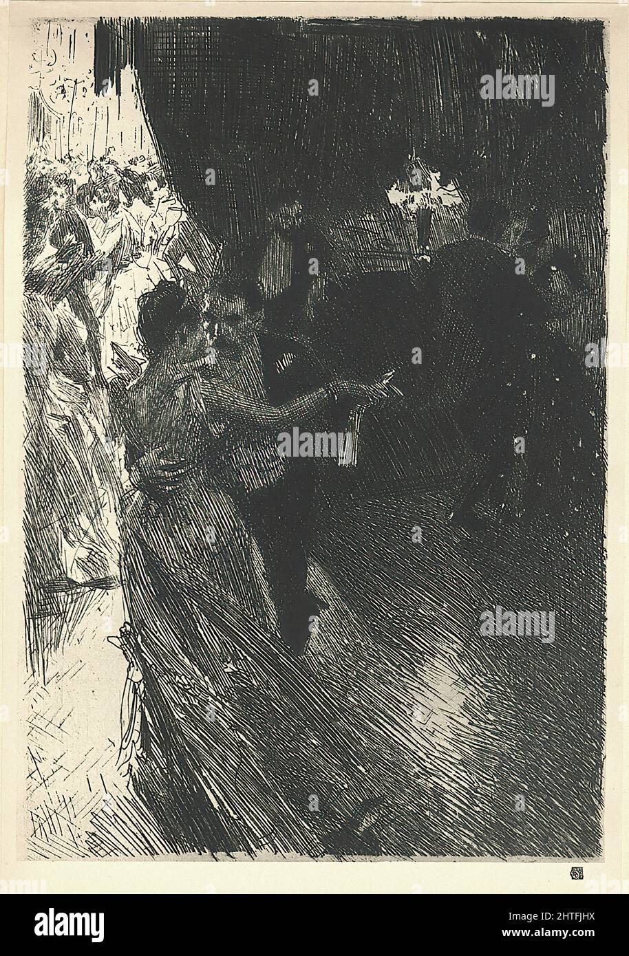 Anders Zorn -  Waltz 1891 Stock Photo