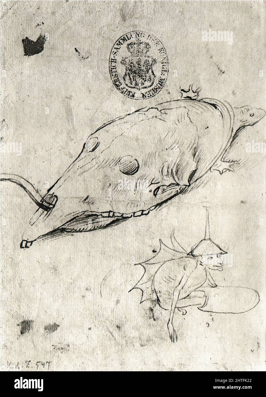 Hieronymus Bosch -  Turtle Winged Demon Stock Photo