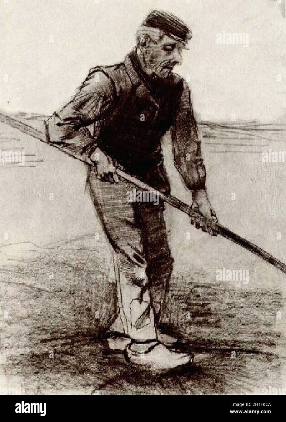 Vincent Van Gogh - Peasant with Stick 1881 Stock Photo - Alamy