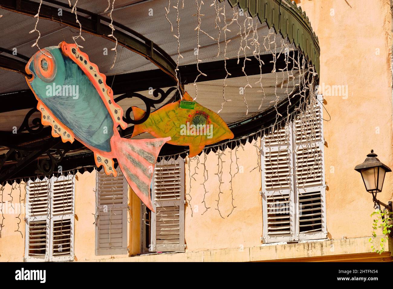 Dangling Fish From Ciling Closeup shot beautiful ceiling hi-res stock photography and images - Alamy