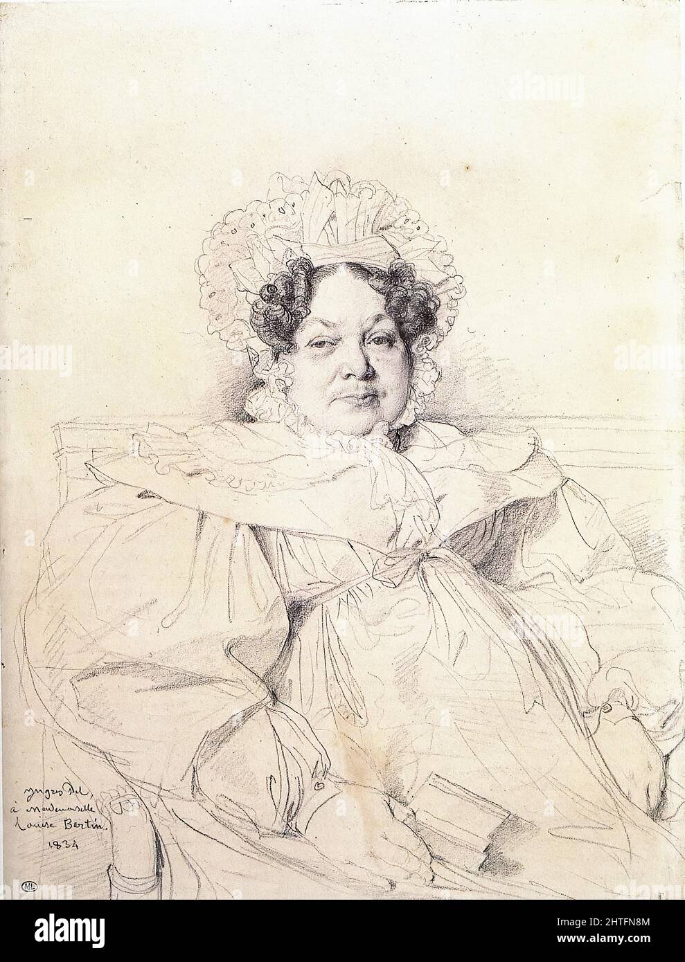 JeanAugusteDominique Ingres Madame Louis Francois Bertin 1834 Stock