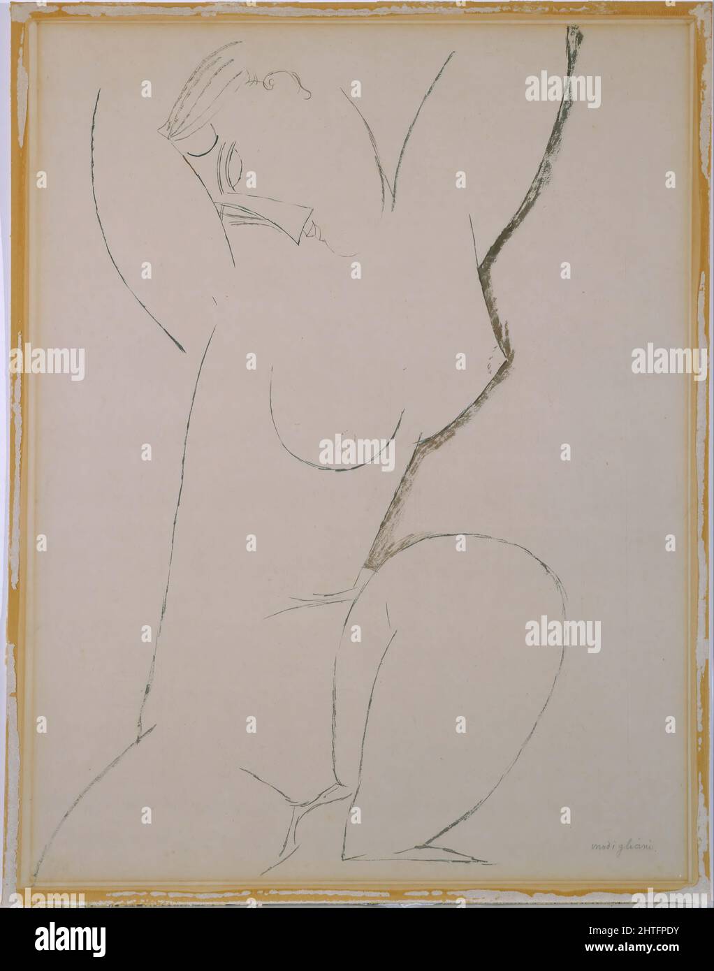 Amedeo Modigliani - Caryatid Stock Photo