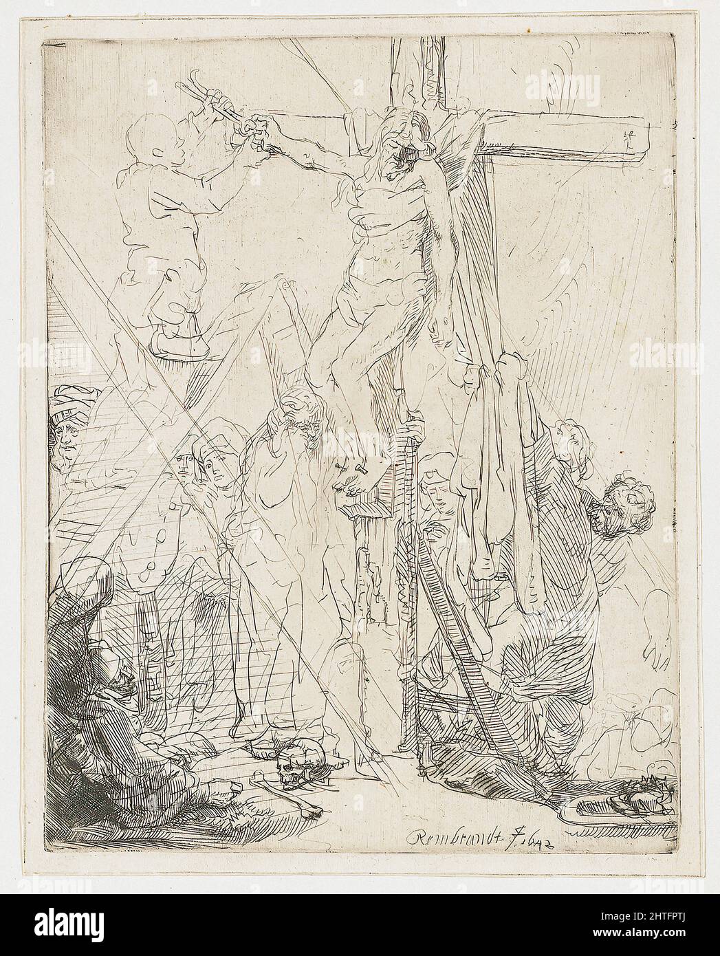 Rembrandt Harmenszoon Van Rijn -  Descent Cross 1642 Stock Photo