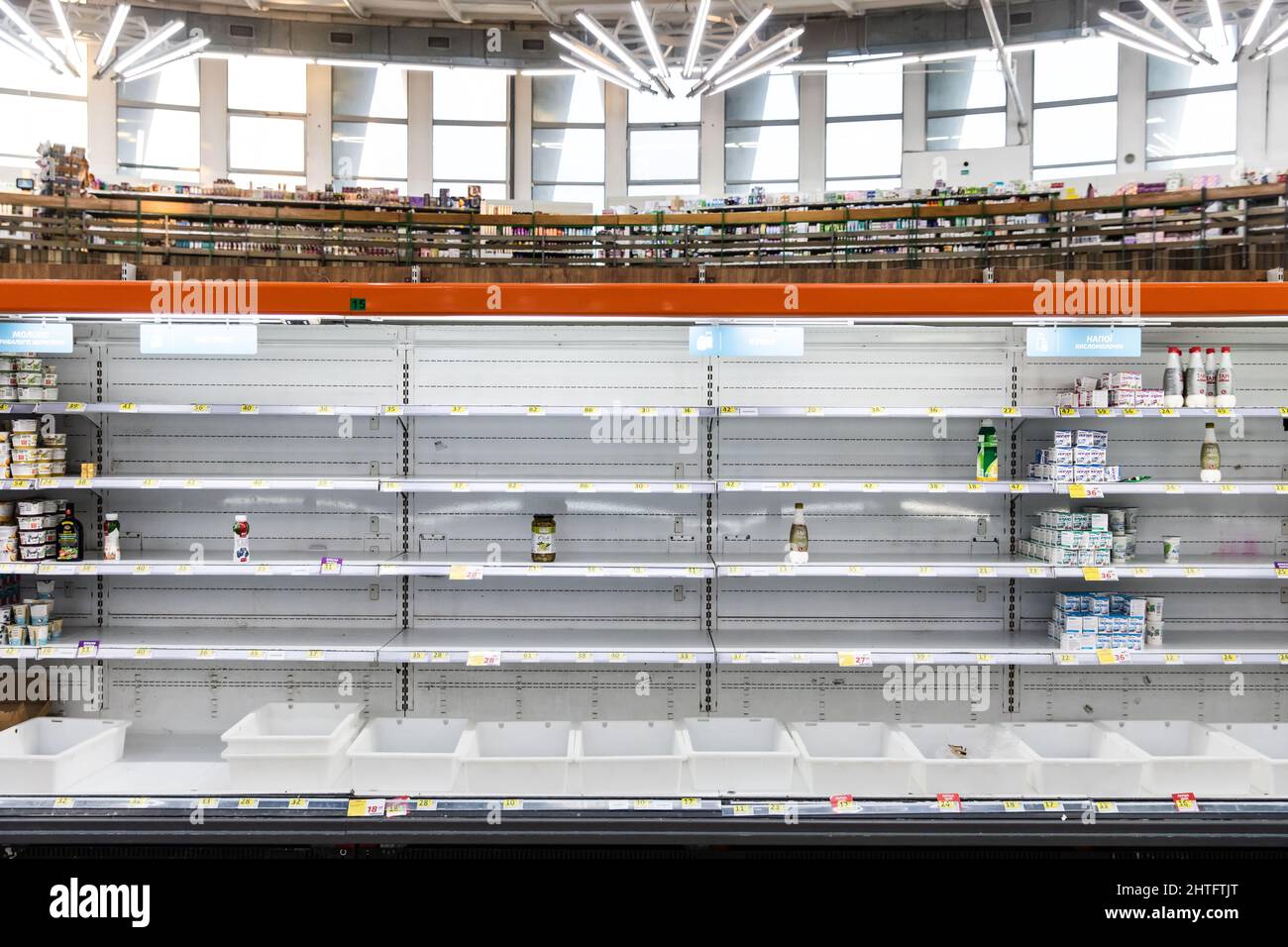 Shopping line empty shelves hires stock photography and images Alamy