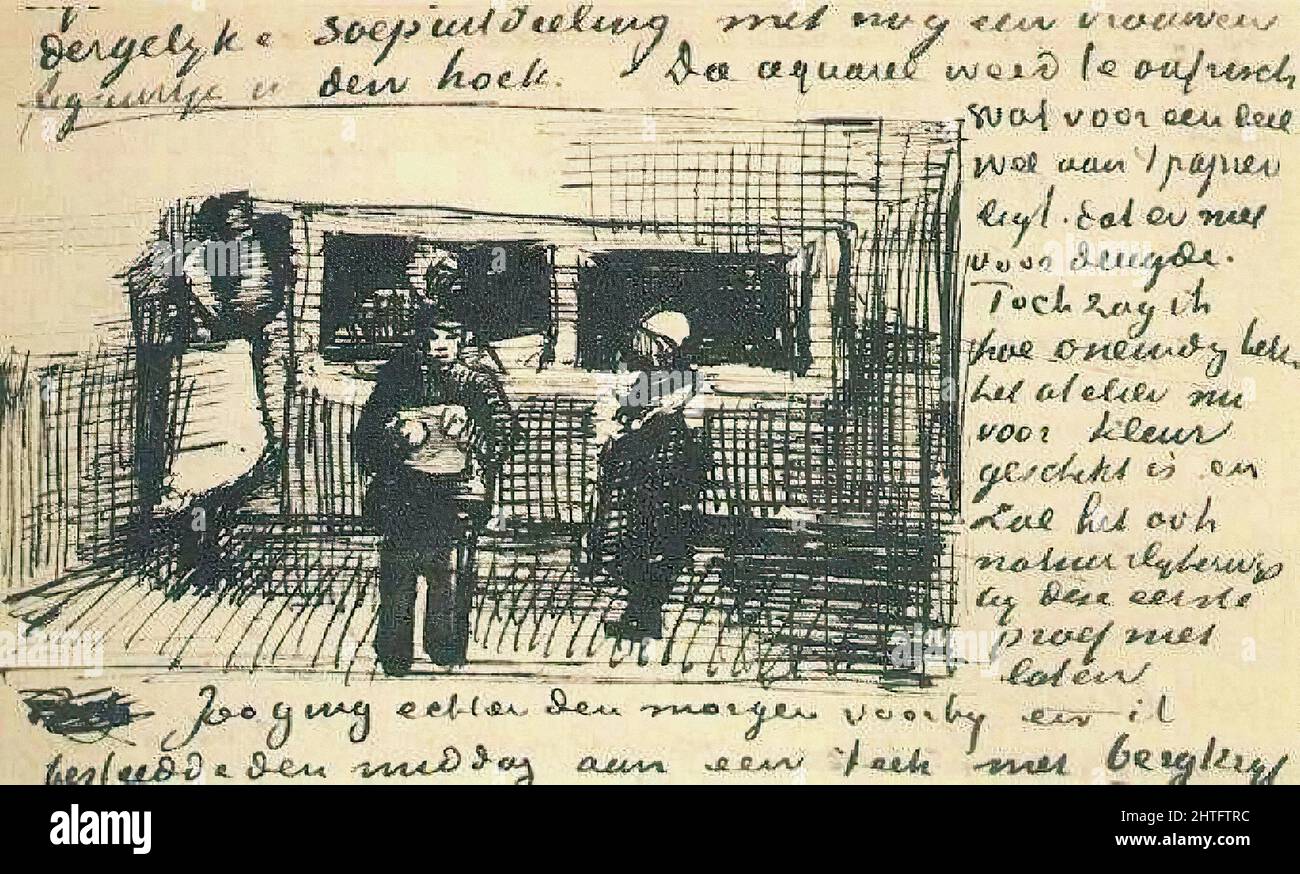 Vincent Van Gogh Public Soup Kitchen 1883 1 1883 Stock Photo Alamy