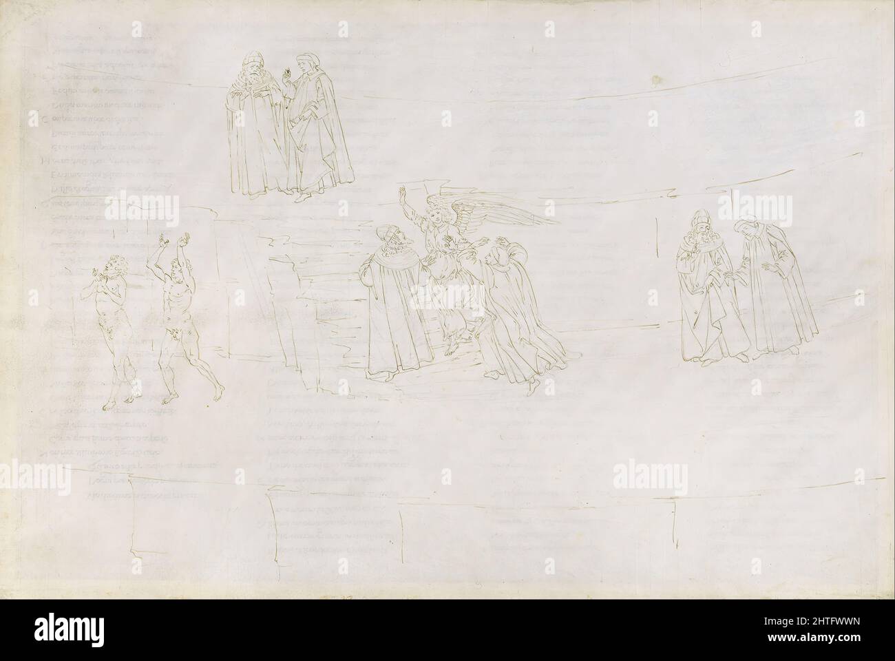 Sandro Botticelli Drawings for DanteÂ´s Divine Comedy (Purgatorio 17