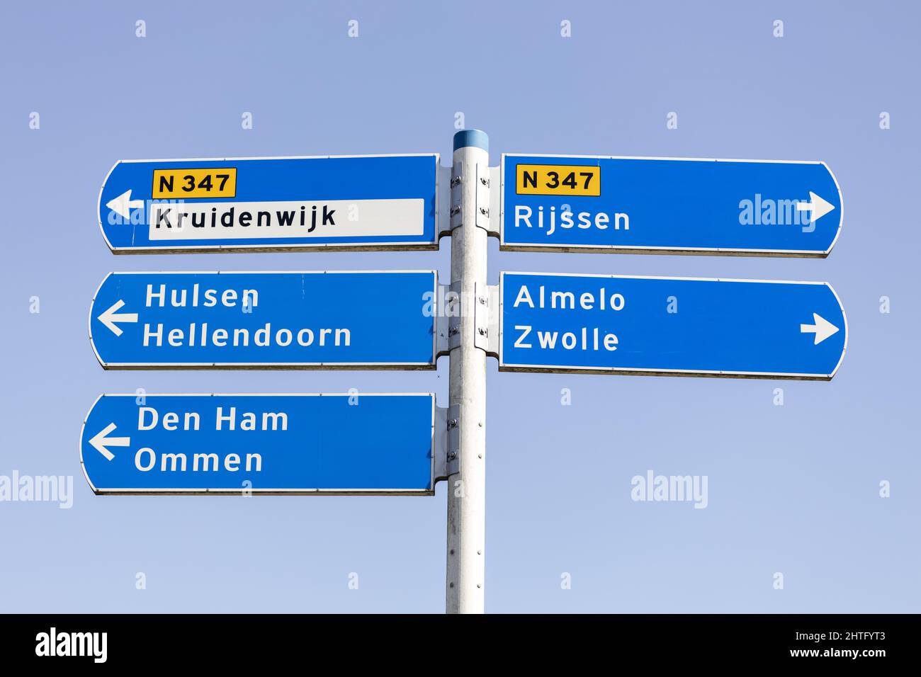 Dutch traffic sign at the side of a road Stock Photo - Alamy