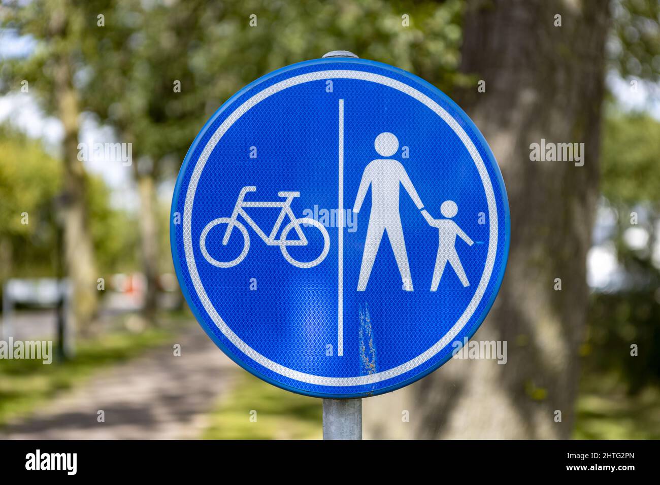 Official traffic sign in The Netherlands Stock Photo