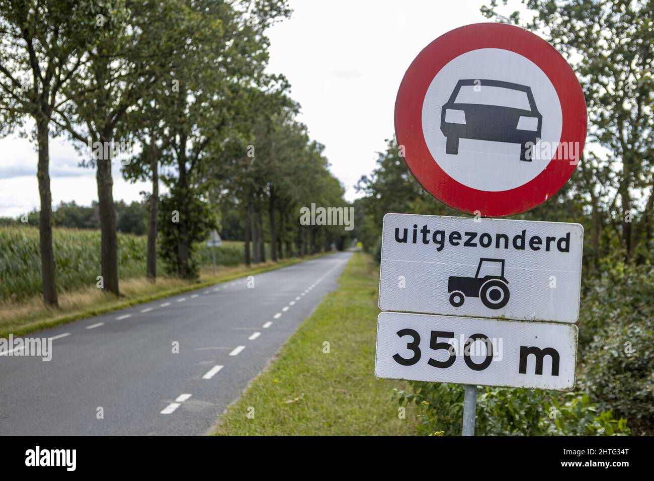 Dutch traffic sign on the side of the road Stock Photo - Alamy