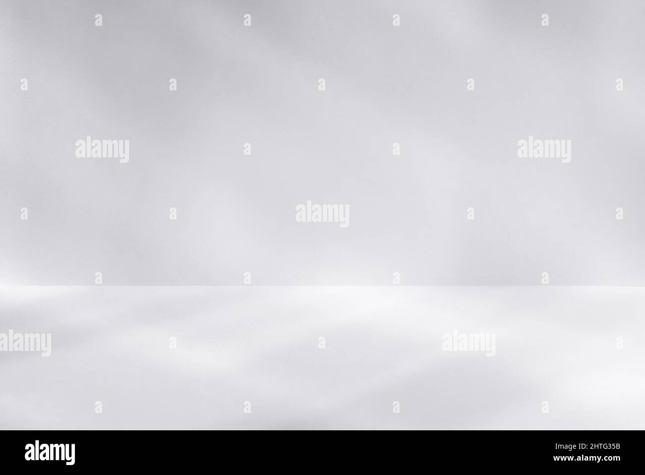 Empty light studio space with deep windows shadow. Sparse template and background Stock Photo