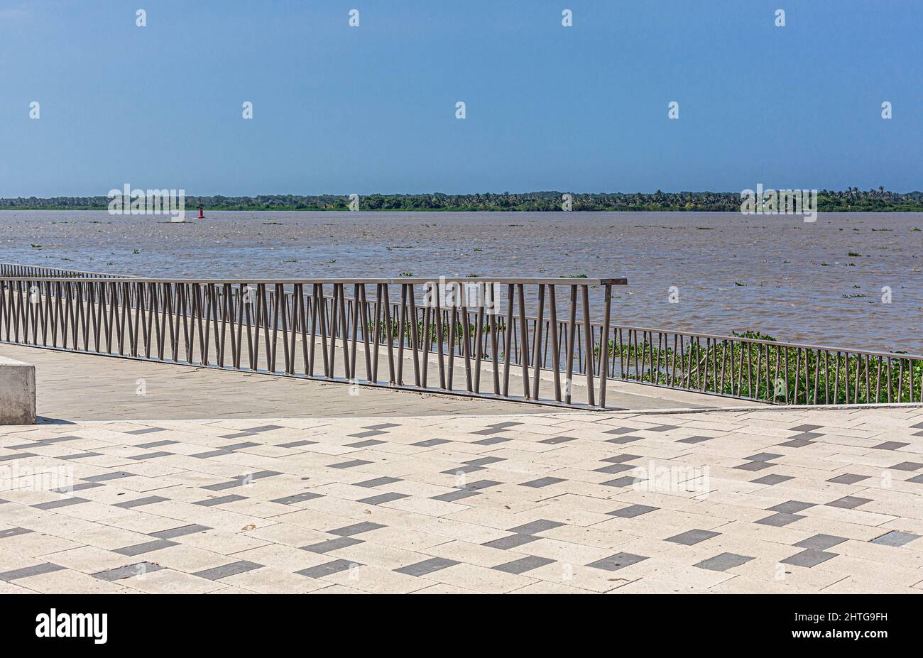 El Gran Malecón del Río Magdalena, Barranquilla, Colombia. Stock Photo