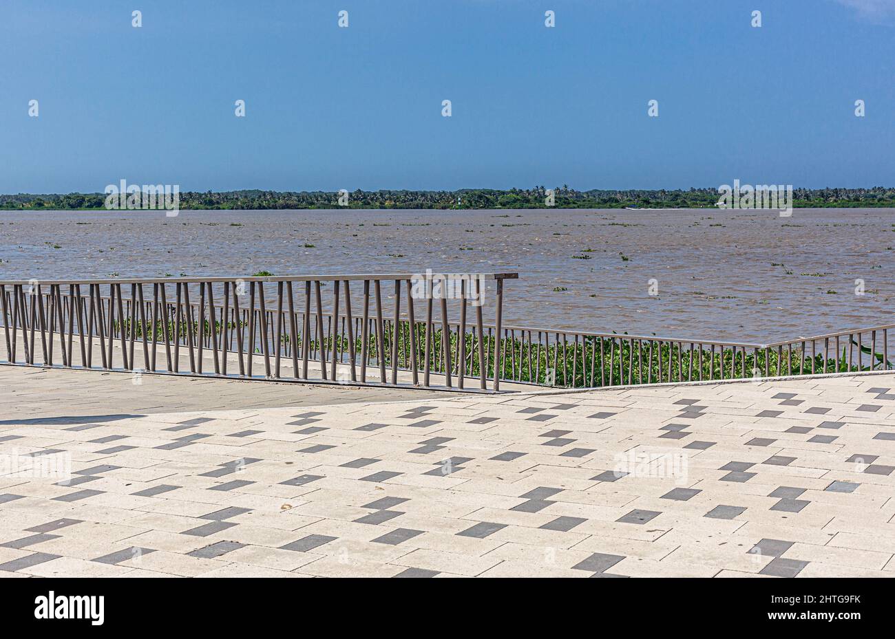 Malecón del Río Magdalena, Barranquilla, Colombia. Stock Photo