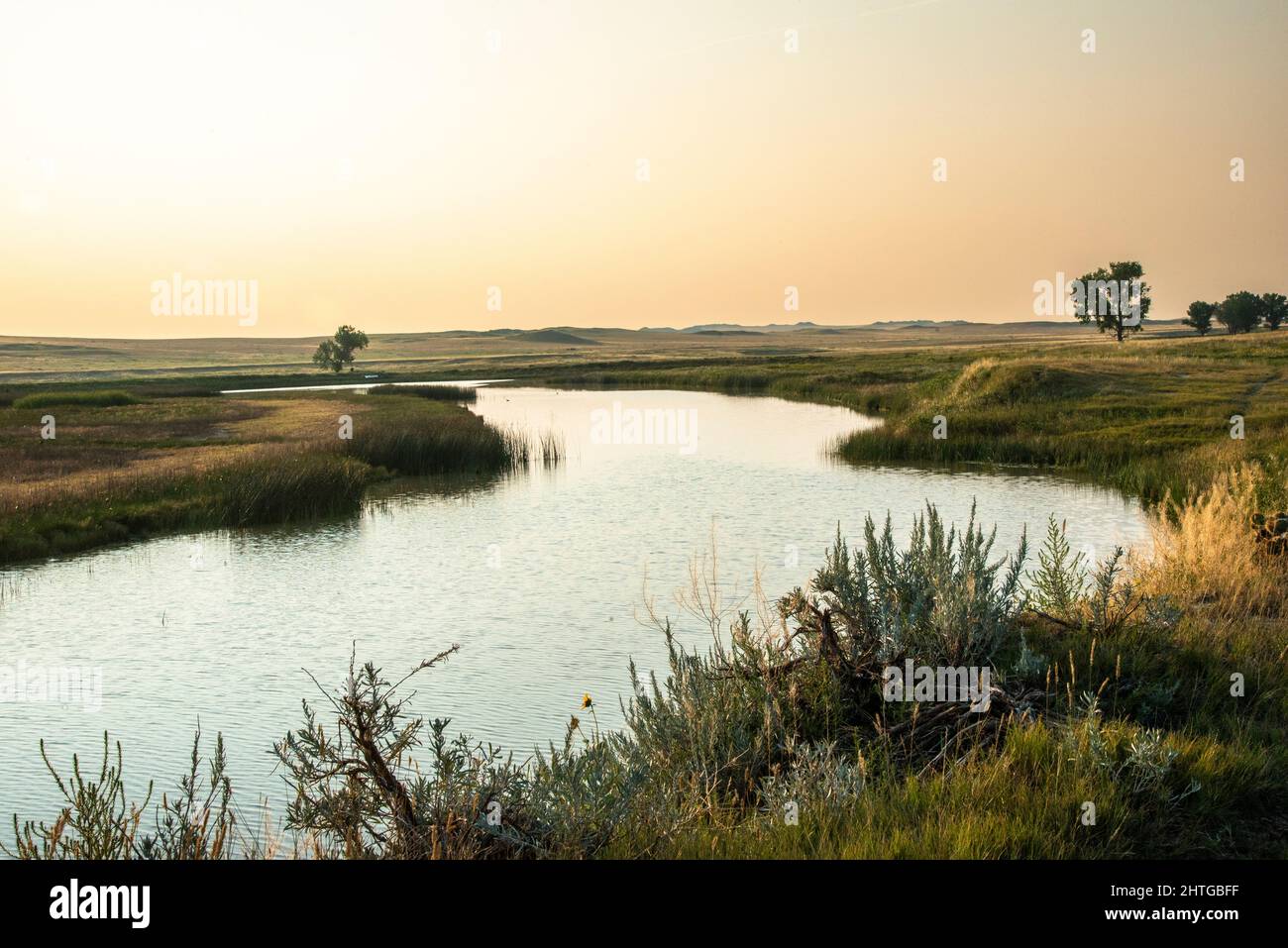 high water in the Lodgepole Creek that leads to the Chyenne River in