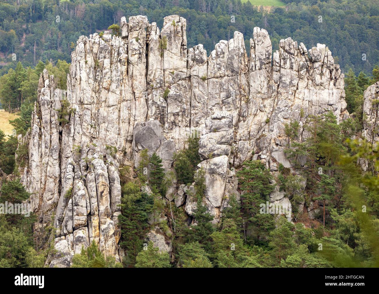 Suche skaly, dry rocks, sandstone rock city, Cesky raj, czech or Bohemian paradise, Czech Republic Stock Photo