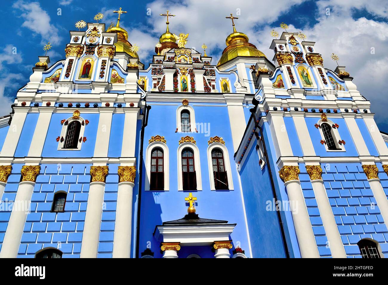 The beautiful St. Michael's Golden-Domed Monastery, Kiev, Kyiv Stock Photo