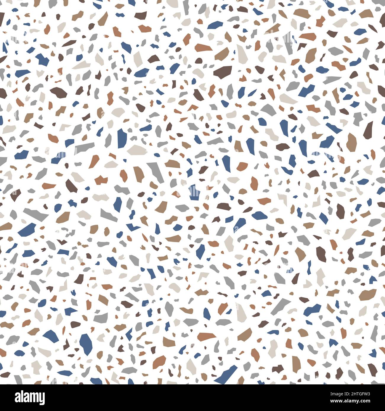 Small Terrazzo Stone Texture Seamless Pattern Design on White ...