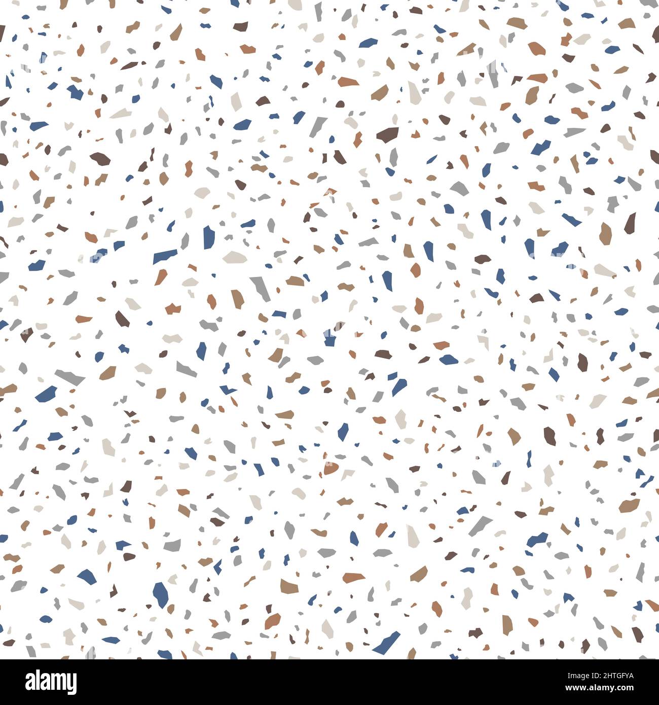 Terrazzo Stone Texture Seamless Pattern Design on Whie Background Stock ...