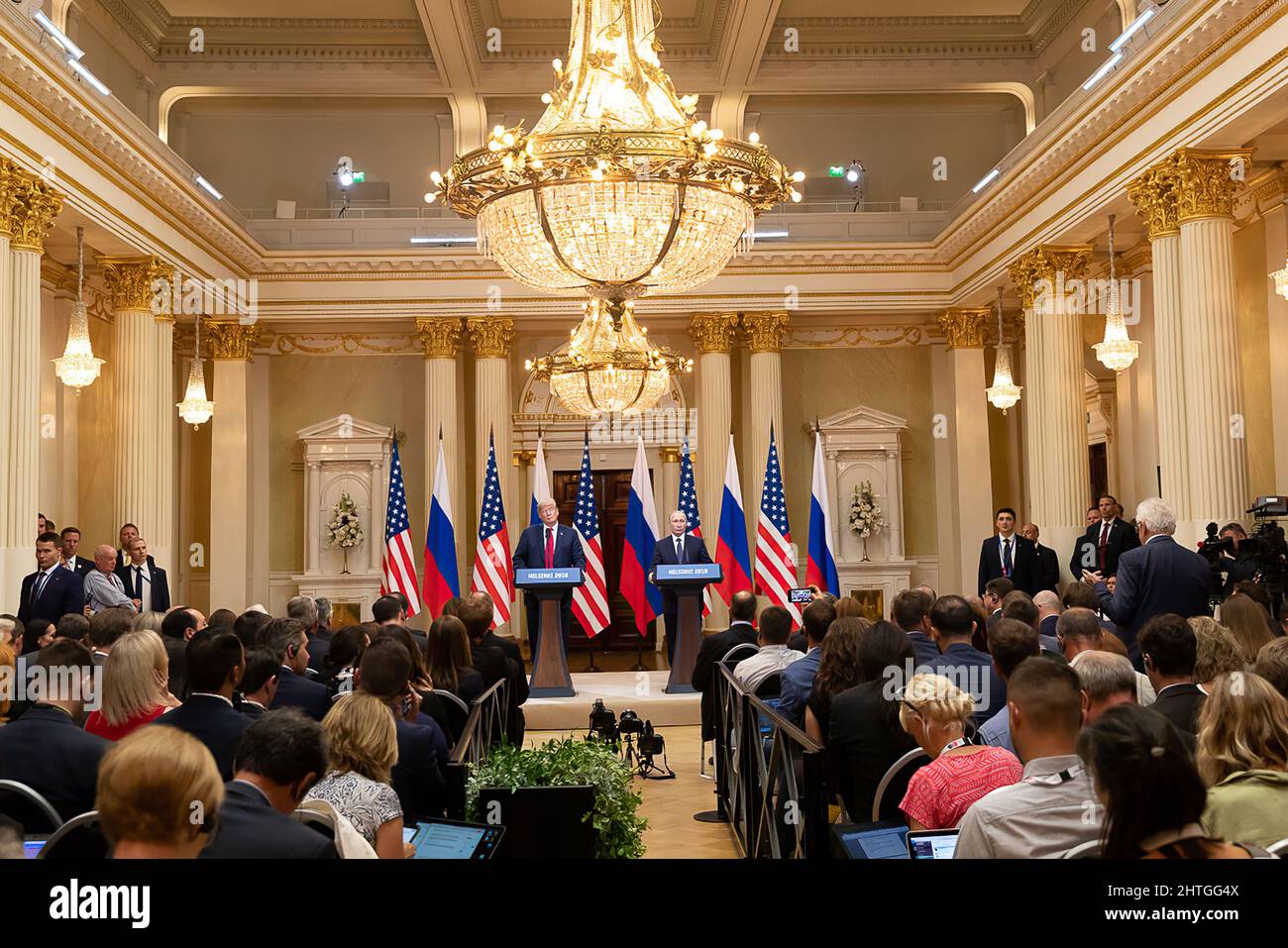 President Donald J Trump Participates In A Bilateral Meeting With The President Donald J Trump Participates In A Bilateral Meeting With The