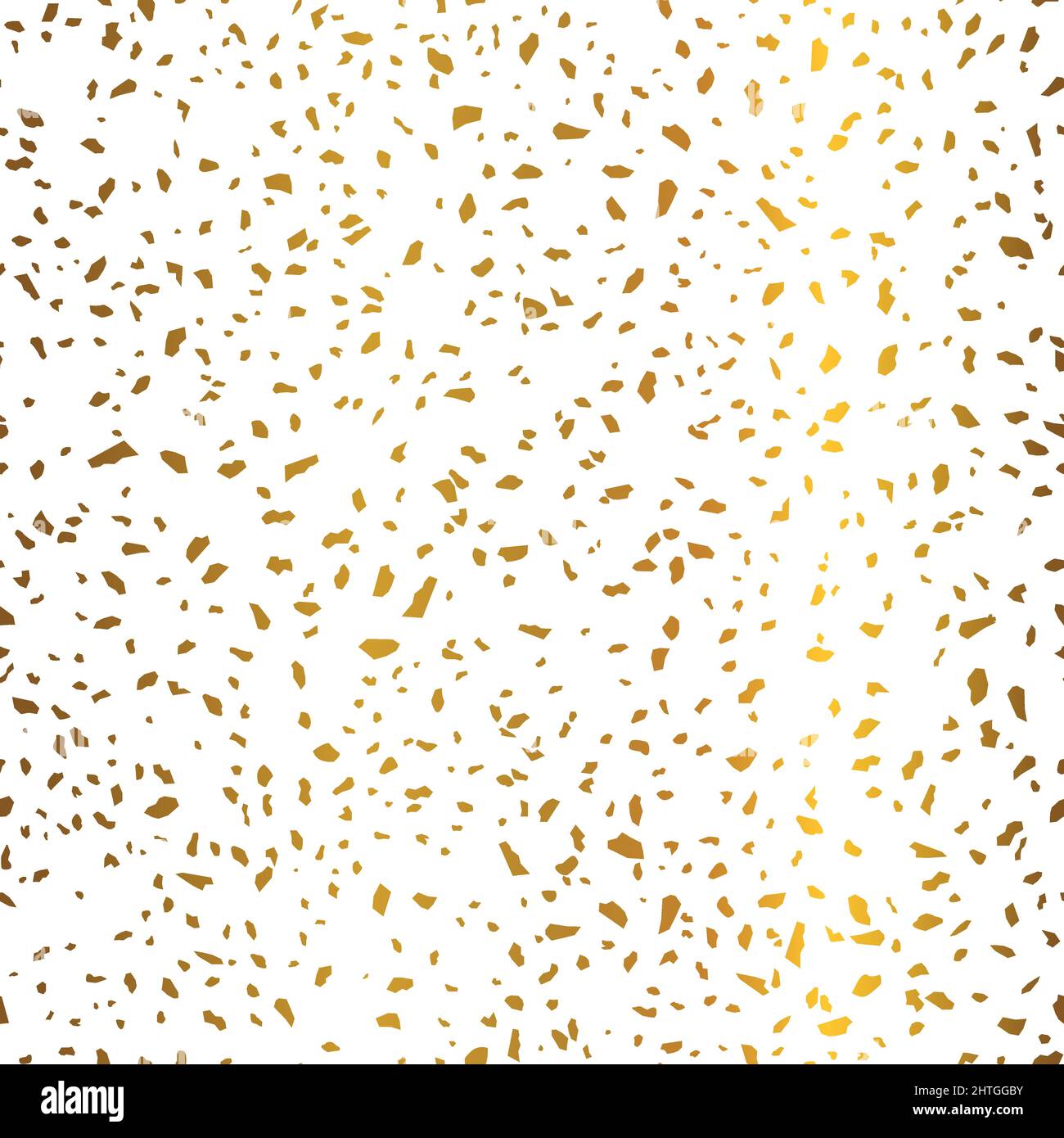 Terrazzo Stone Texture Seamless Pattern Design Gold on White Background ...