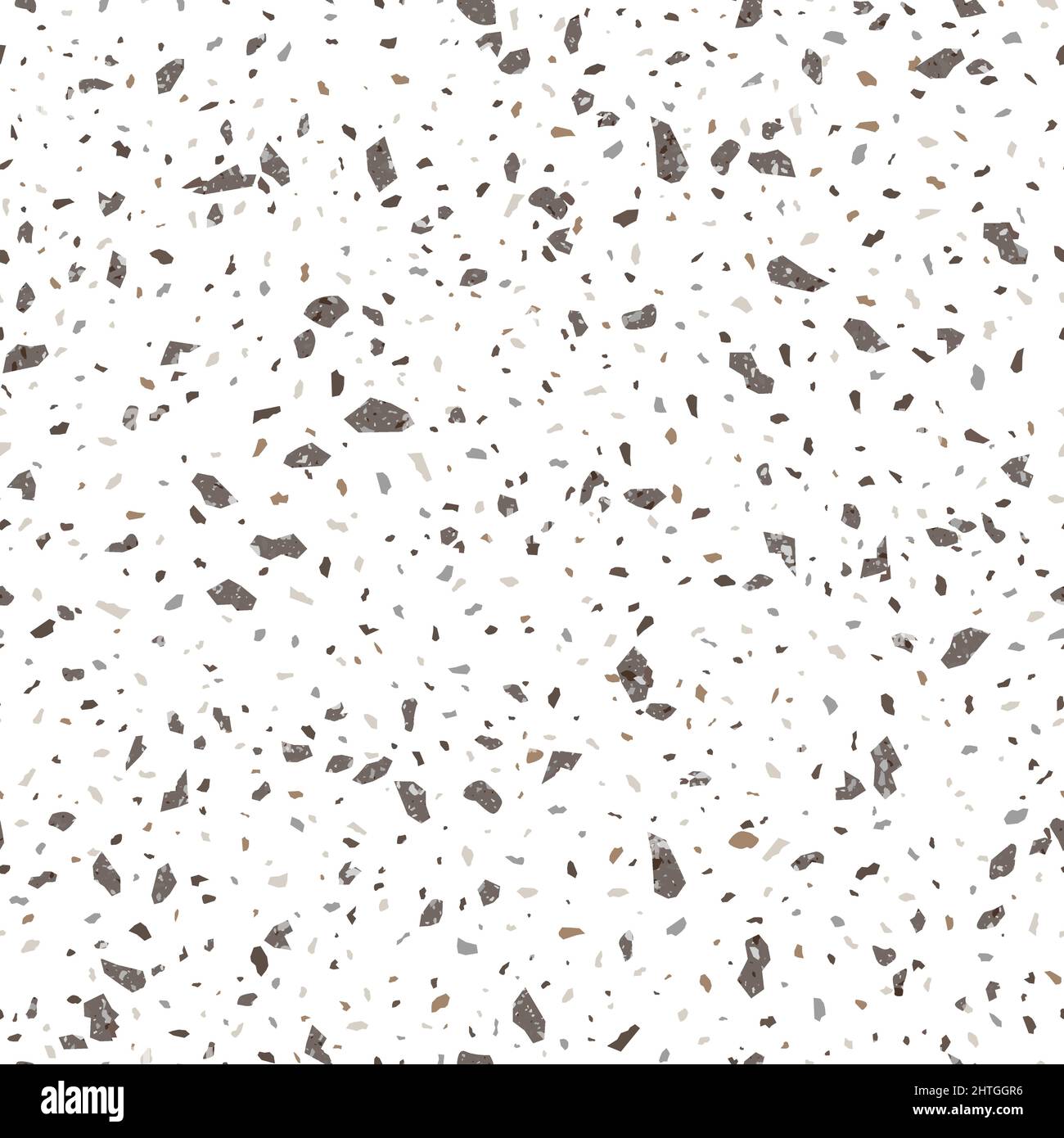 White and Brown Terrazzo Stone Texture Seamless Pattern Design Stock ...
