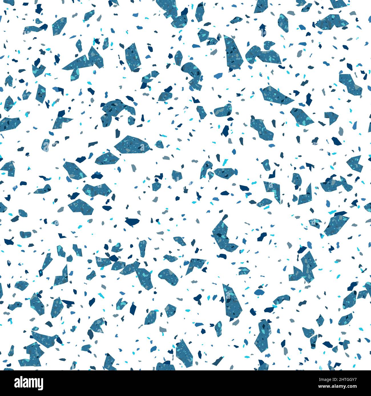 White Blue Terrazzo Stone Modern Texture Seamless Pattern Design Stock ...