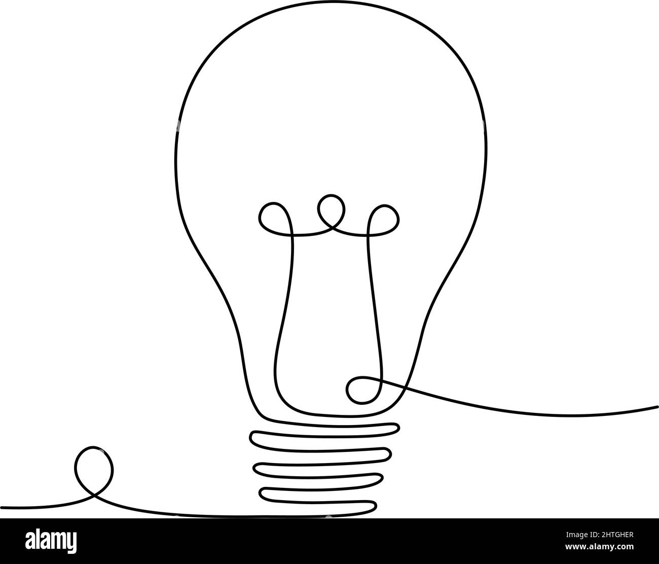 Light bulb sketch Stock Vector Images Alamy