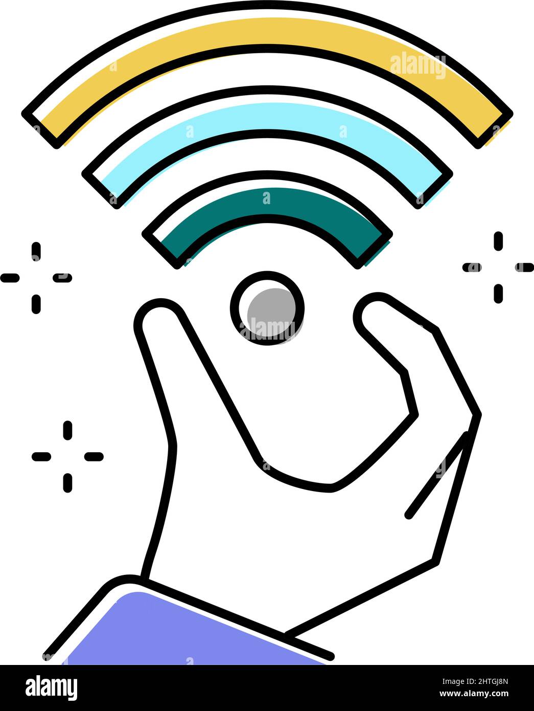 high speed internet access color icon vector illustration Stock Vector ...