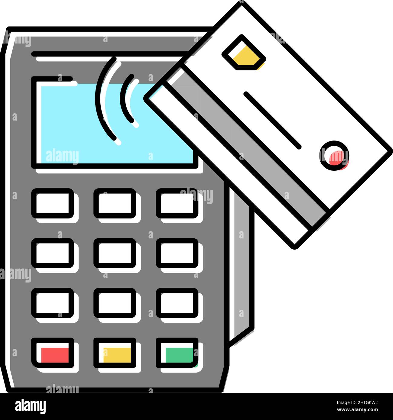 Card contactless pay post Stock Vector Images - Alamy