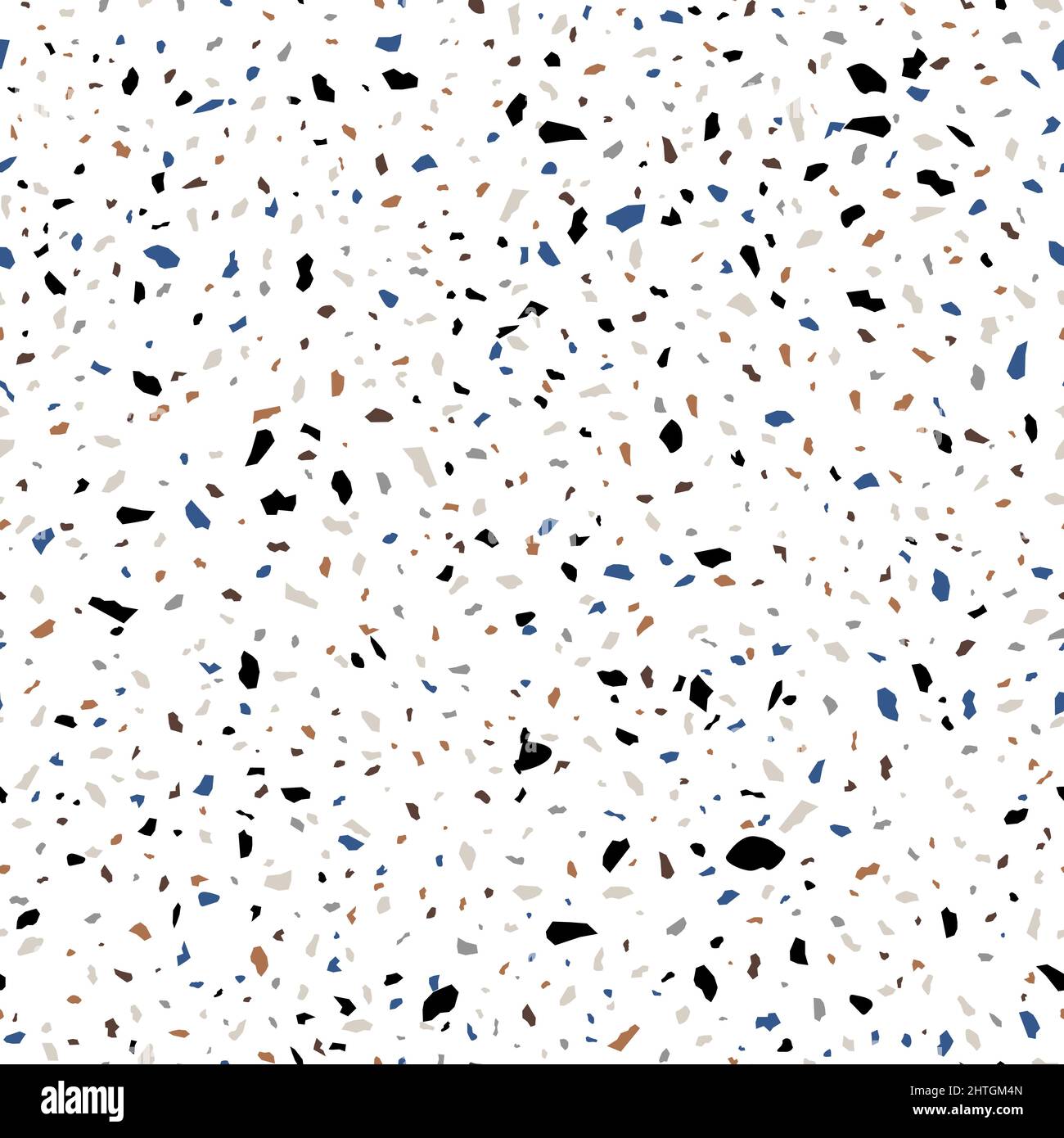 White Terrazzo Stone Texture Seamless Pattern Design Stock Vector Image ...