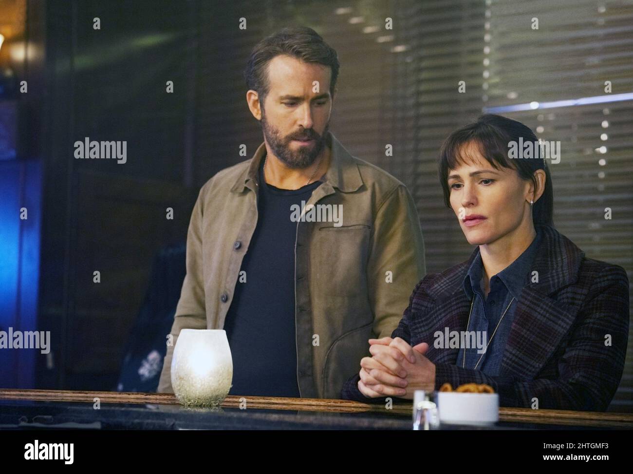 THE ADAM PROJECT, from left: Ryan Reynolds, Jennifer Garner, 2022. ph