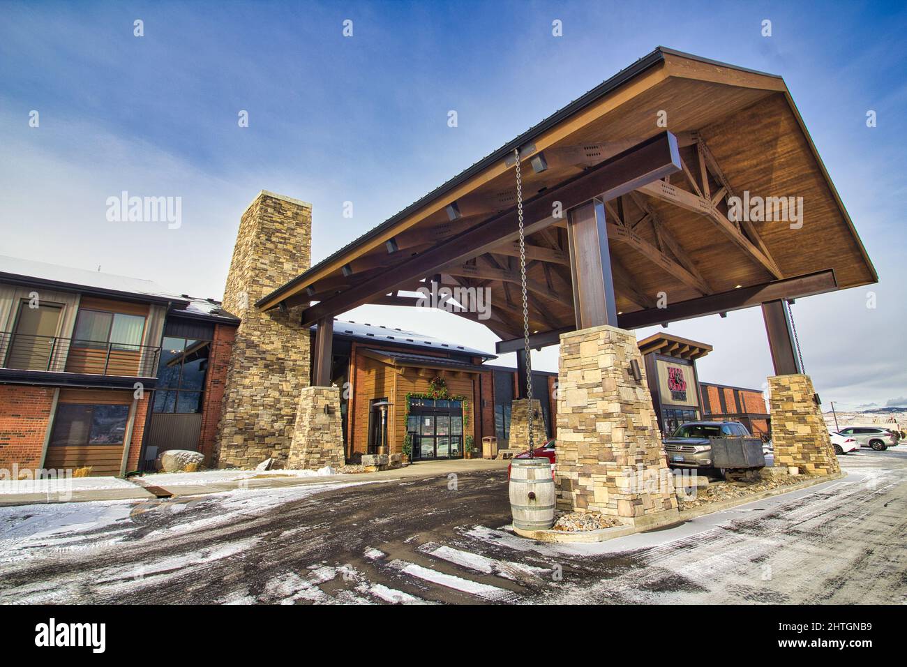 Entrance to reception at the Copper King Hotel and Conference Center in