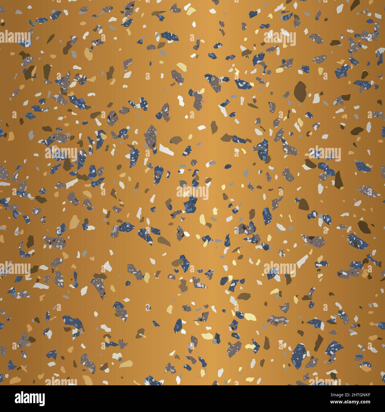 Gold Terrazzo Stone Texture Seamless Pattern Design Stock Vector Image ...