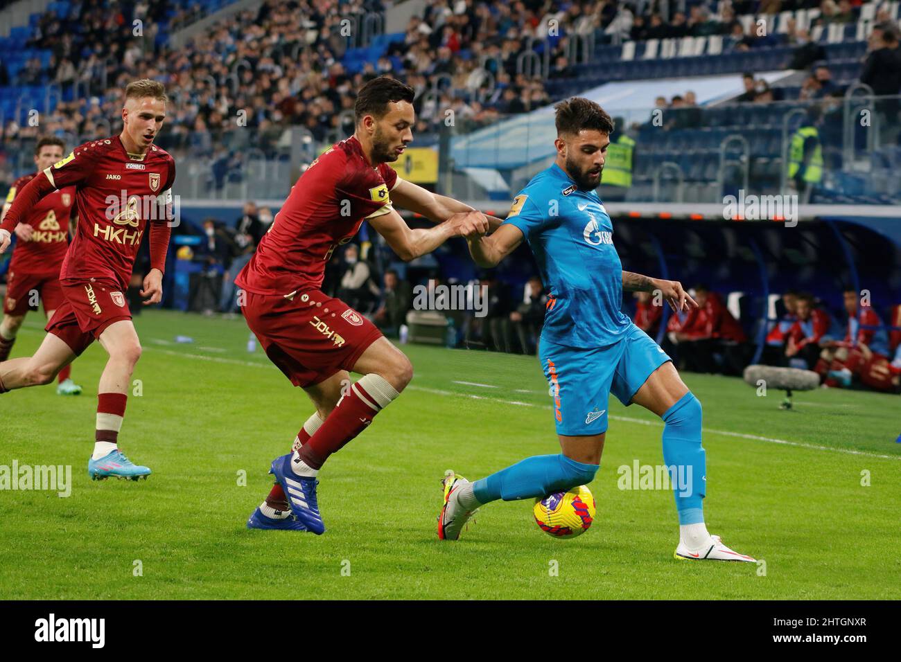 Yuri Alberto faz primeiro gol pelo Zenit, que vence o Rubin pelo