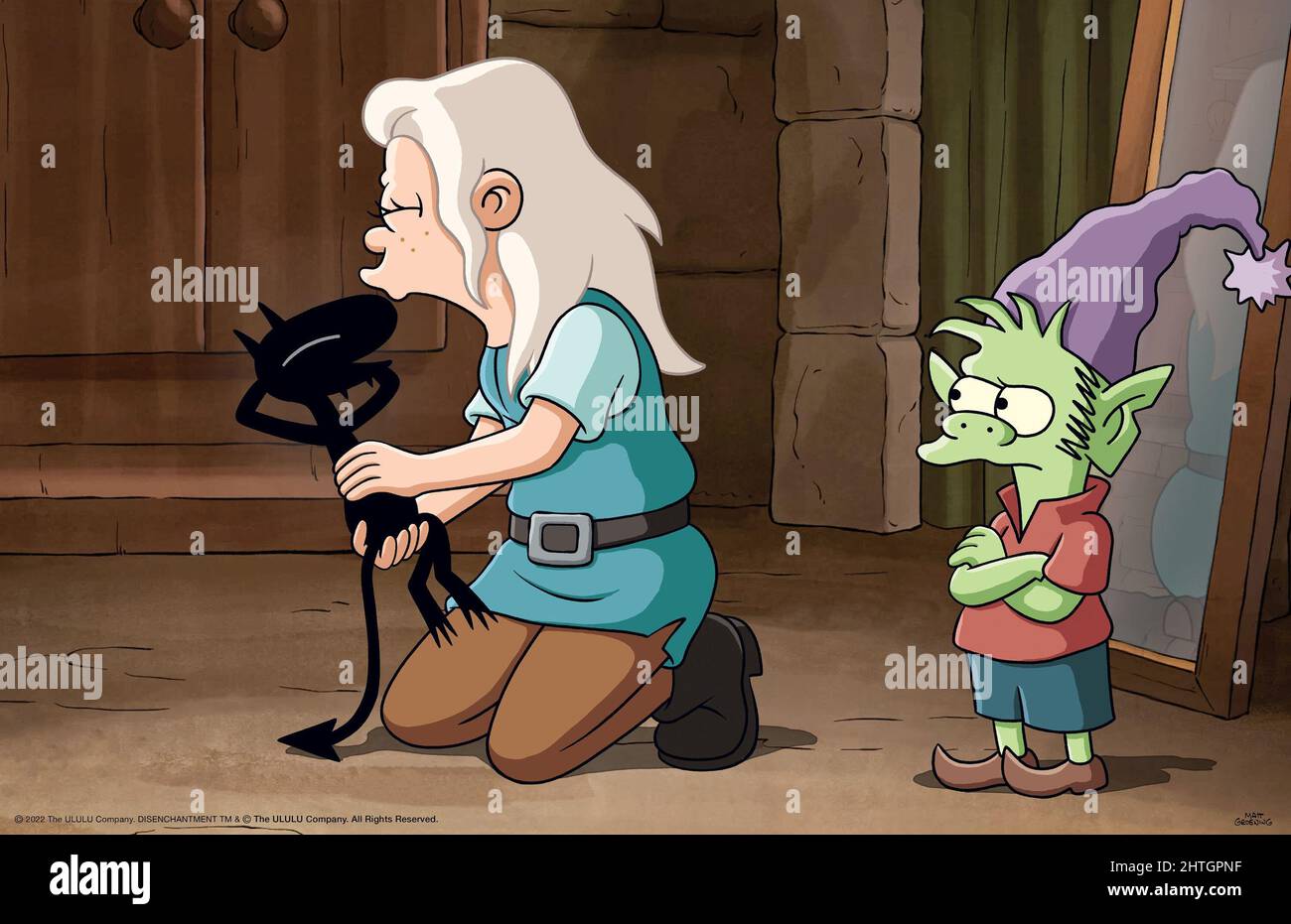 DISENCHANTMENT, from left Luci (voice Eric Andre), Bean (voice Abbi