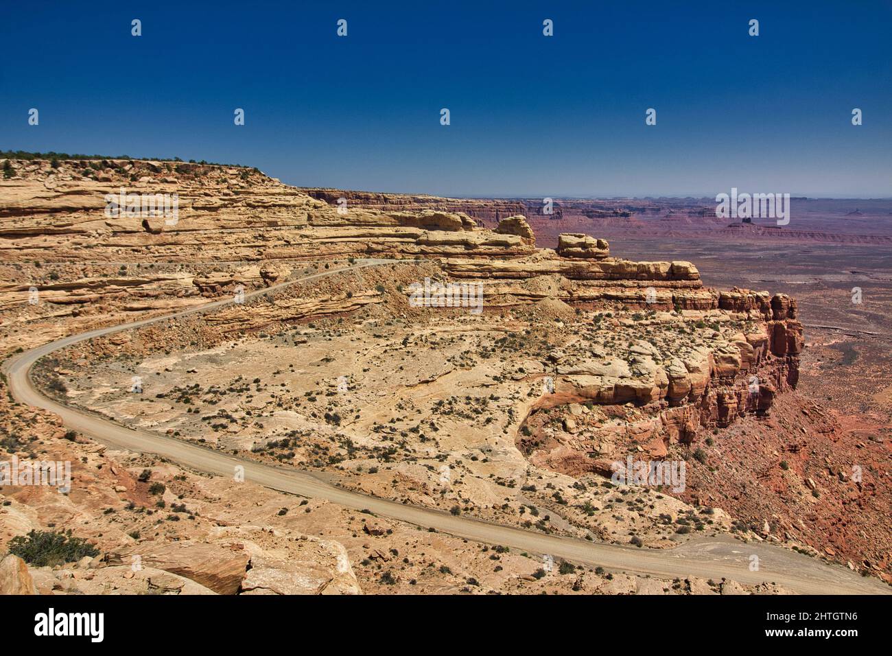 Moki Dugway near Mexican Hat, San Juan County, Utah, USA Stock Photo