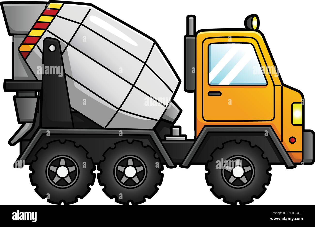 Concrete Mixer Cartoon Clipart Illustration Stock Vector Image & Art