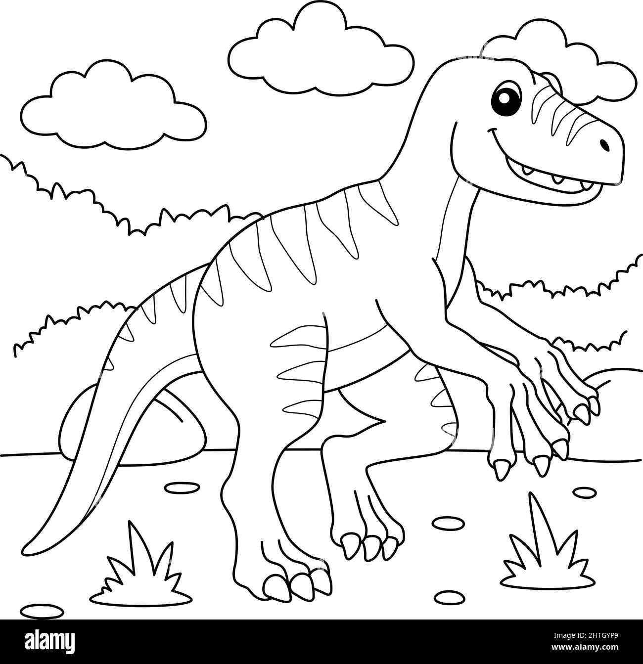 Dino Coloring Page High Resolution Stock Photography and Images ...