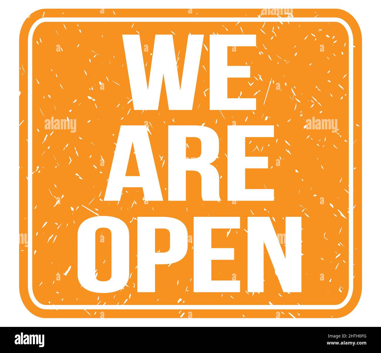 Vintage orange open sign hi-res stock photography and images - Alamy