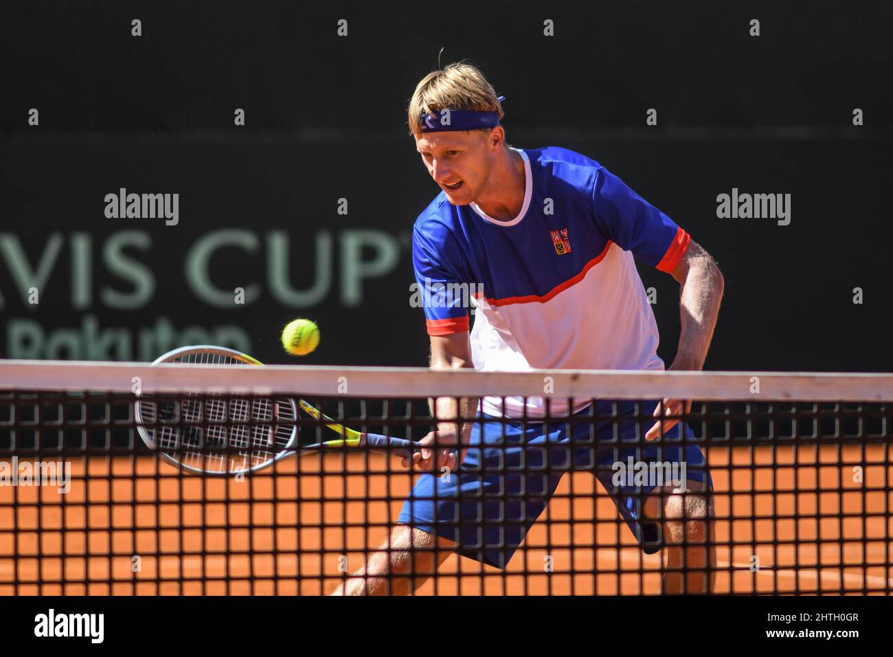 Davis Cup (Buenos Aires): Zdenek Kolar (Czech Republic) during practice, previous to the Qualifiers series against Argentina Stock Photo