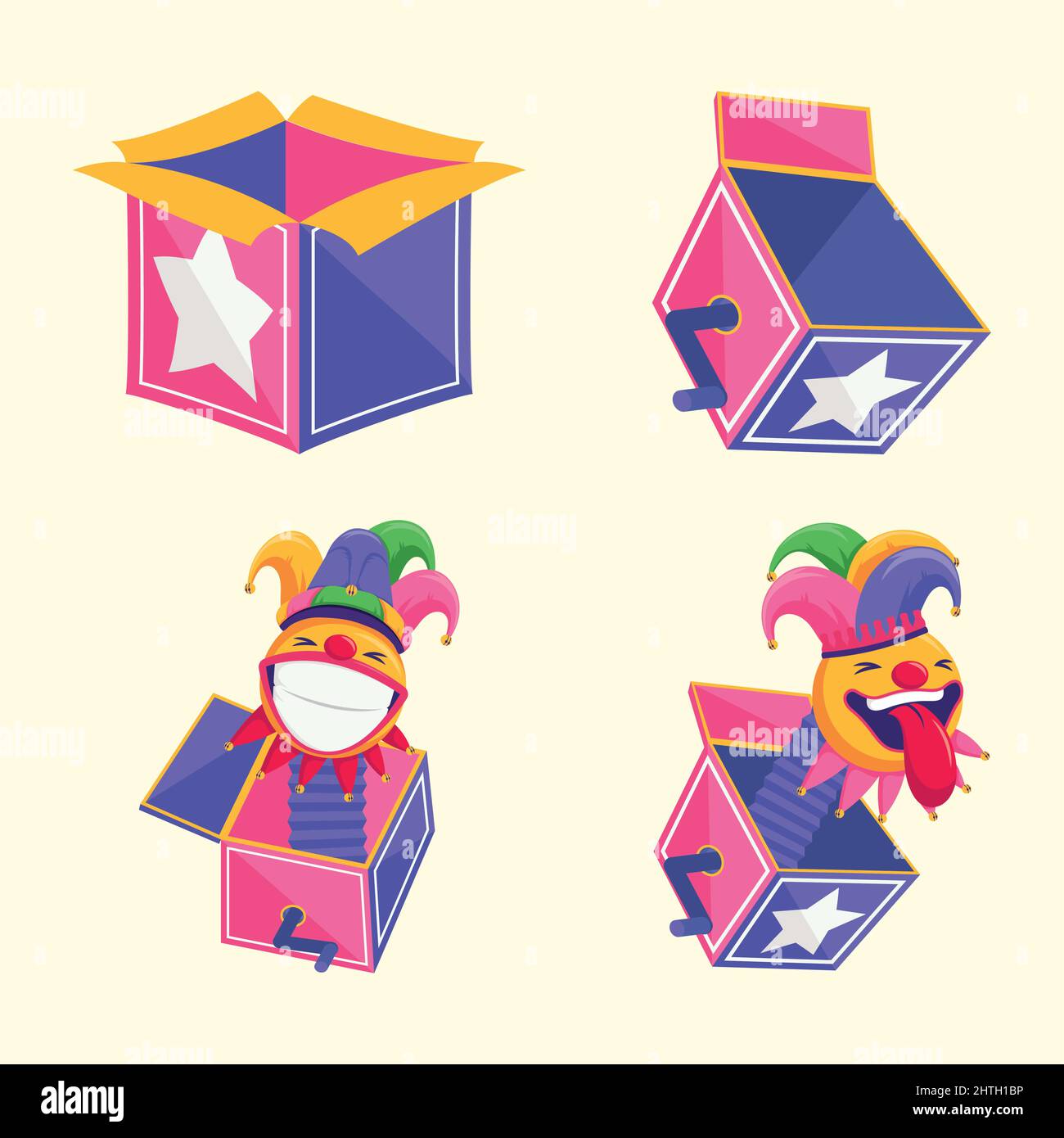 fools day set four icons Stock Vector Image & Art - Alamy