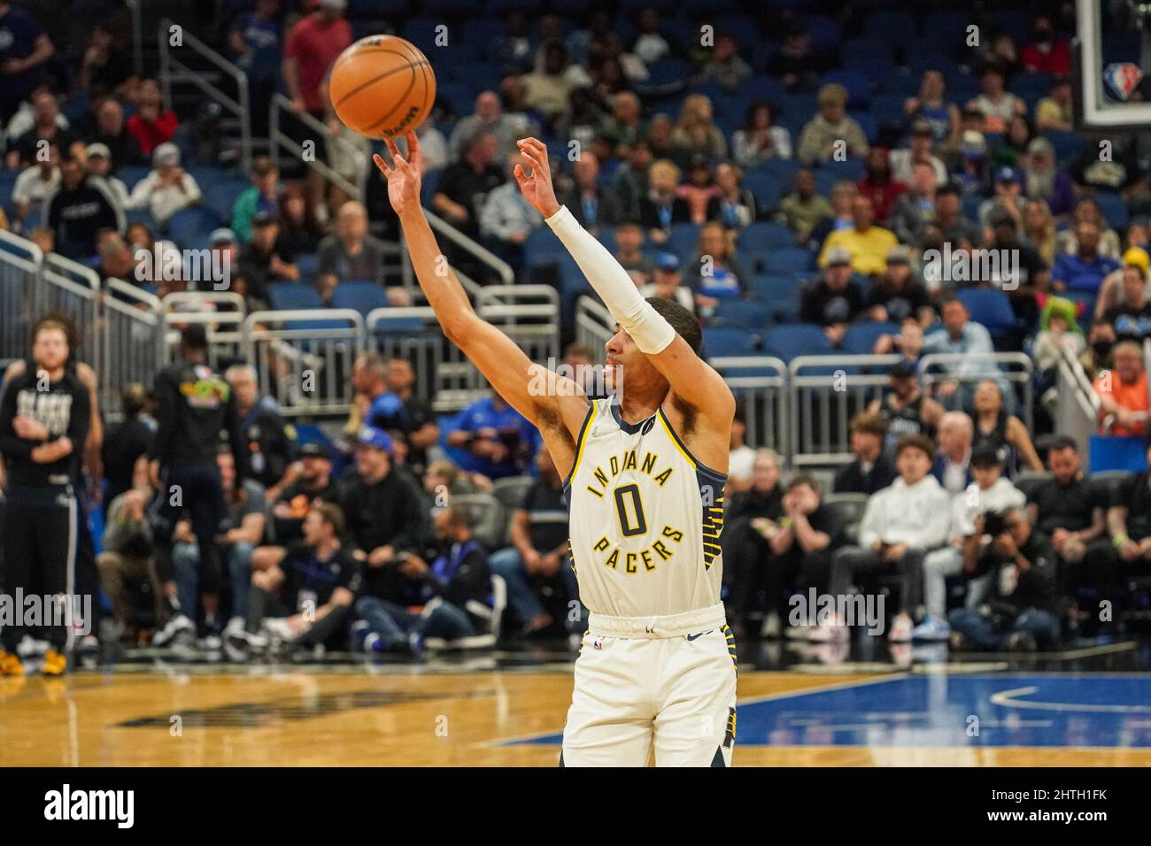 Orlando, Florida, USA, February 28, 2022, Indiana Pacers shooting guard Buddy  Hield #24 at the Amway Center. (Photo Credit: Marty Jean-Louis/Alamy Live  News Stock Photo - Alamy